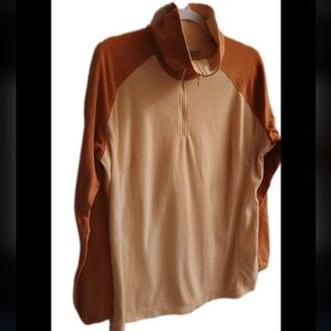 Columbia Light Two-toned Half The Sip Pullover Sweater